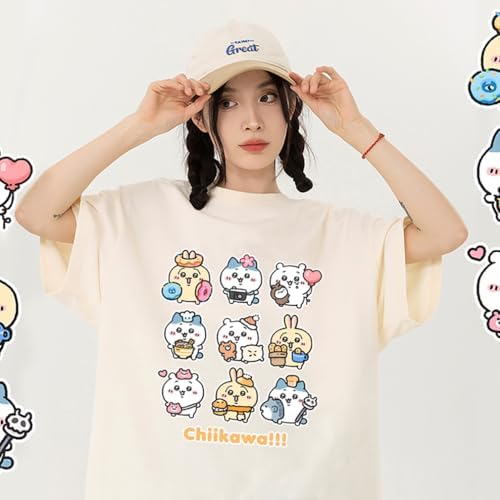 ちいかわ　Tシャツ　ハチワレ　冷たいのにあったかい　新品未使用　Mサイズ 13369801 L 冷たいのにあったかい 半袖Tシャツ メンズ